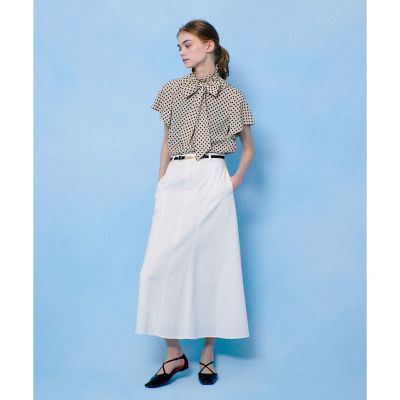LOULOU WILLOUGHBY デシンドットフレアスリーブブラウス ◇【LOULOU WILLOUGHBY】デシンドットフレアスリーブブラウス