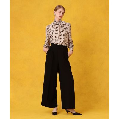 デシンドットフリルボウタイブラウス | allureville (Women