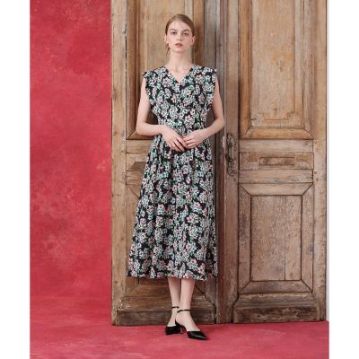 新品タグ付 allureville アルアバイル フラワープリント ワンピース デシンフラワープリントワンピース | allureville (Women