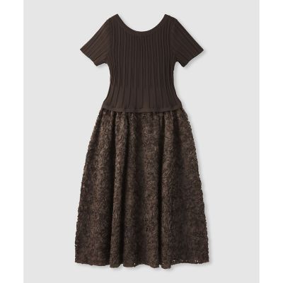 チュールシシュウドッキングワンピース | allureville (Women