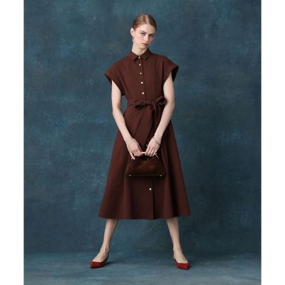 サッカーウエストリボンシャツワンピース | allureville (Women