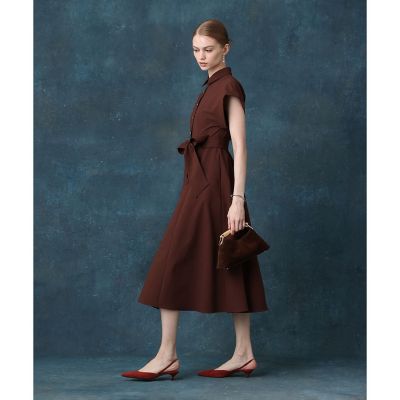 サッカーウエストリボンシャツワンピース | allureville (Women