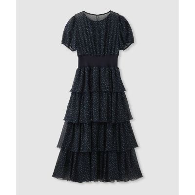 ヨーリュードットティアードワンピース | allureville (Women