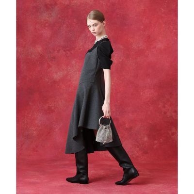 レースドッキングウールキャミワンピース | allureville (Women