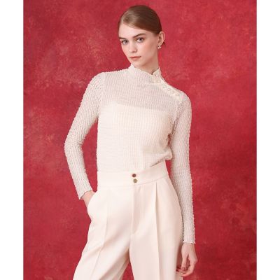 限定値下げルルウィルビー25SSポイントリボンプルオーバー　アルアバイル LOULOU WILLOUGHBY】ポイントリボンプルオーバー