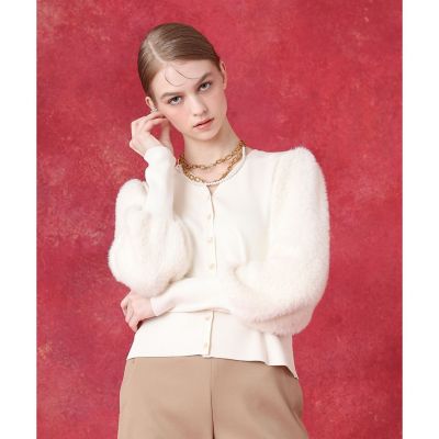 WEB限定 ファースリーブカーディガン | allureville (Women