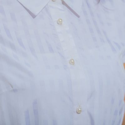 パールボタンギンガムワンピース≪手洗い可能≫