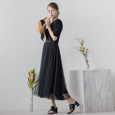 誕生日プレゼント チュールドッキングワンピ≪手洗い可能≫ | QUEENS COURT L トップス