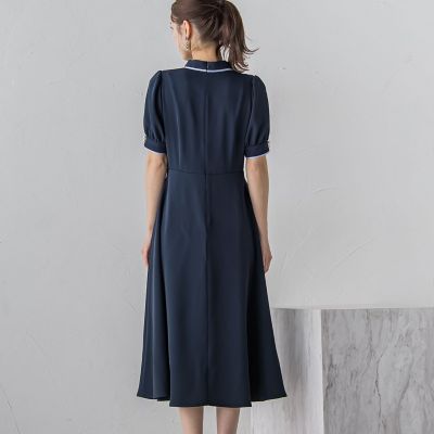 配色ボウタイワンピース | QUEENS COURT（Women）/クイーンズコート