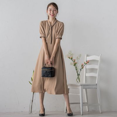 配色ボウタイワンピース | QUEENS COURT（Women）/クイーンズコート