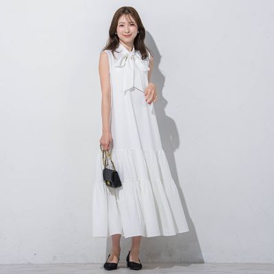 ２ｗａｙリボンティアードワンピ≪洗濯機で洗える≫