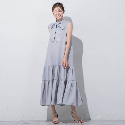 ２ｗａｙリボンティアードワンピ≪洗濯機で洗える≫