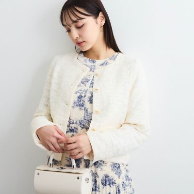 グラフィックプリーツワンピース≪洗濯機で洗える≫