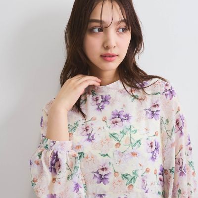 フラワーシアーワンピース≪洗濯機で洗える≫