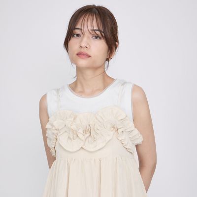フリルキャミワンピース≪手洗い可能≫