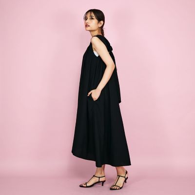 バックリボンワンピース≪手洗い可能≫