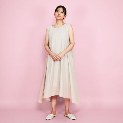 バックリボンワンピース≪手洗い可能≫