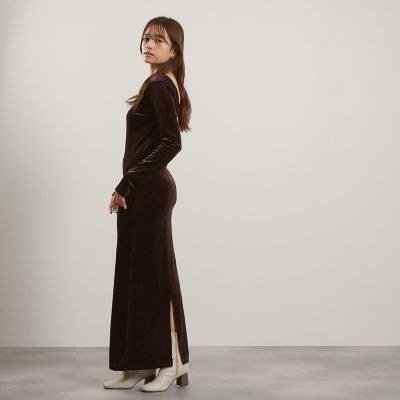 ベロアバックシャンワンピース≪手洗い可能≫ | QUEENS COURT（Women