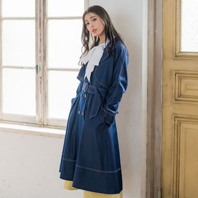 デニムシャンブレートレンチコート