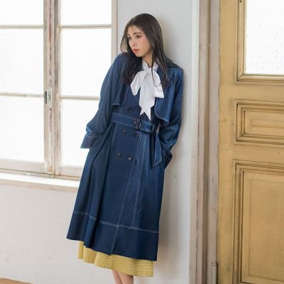 デニムシャンブレートレンチコート