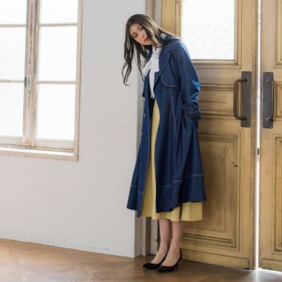 デニムシャンブレートレンチコート