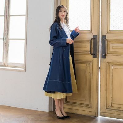 デニムシャンブレートレンチコート
