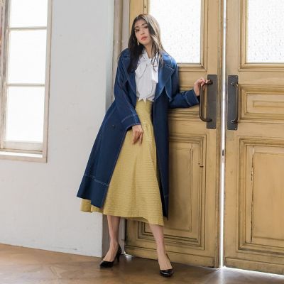 デニムシャンブレートレンチコート