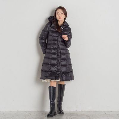 フリルフーディタフタダウンコート | QUEENS COURT（Women