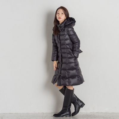 フリルフーディタフタダウンコート | QUEENS COURT（Women