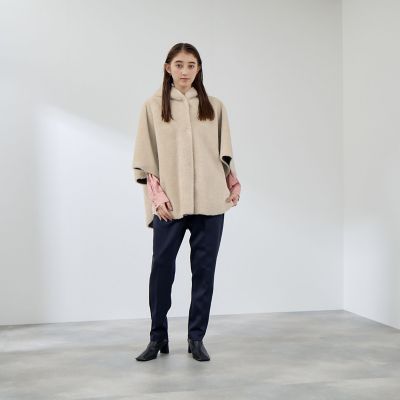 ショートファーボンディングケープコート | QUEENS COURT (Women