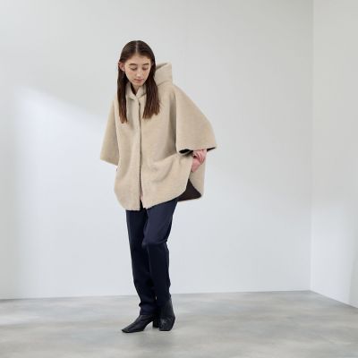 ショートファーボンディングケープコート | QUEENS COURT（Women