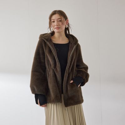 joonejoonam ファーフーディ ファーフーディー（その他アウター）｜adamsJUGGLER（アダムス