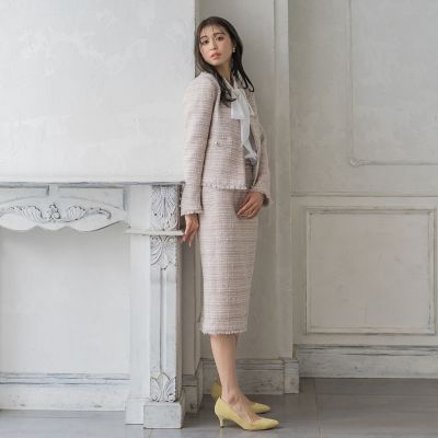 ツィード　セットアップ Amazon | [BLZXIAN] ツイードセットアップ セットアップ パンツスーツ