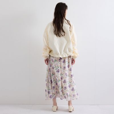 シャーリングスリーブ切替ブルゾン≪洗濯機で洗える≫