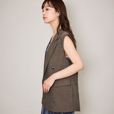ハイツイストクロスジレベスト≪手洗い可能≫ | QUEENS COURT (Women
