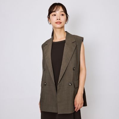 ハイツイストクロスジレベスト≪手洗い可能≫ | QUEENS COURT（Women