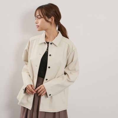 ＜QUEENS COURT（Women）＞シープナッパチョウステンカラージャケット