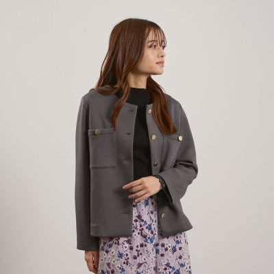 【極美品✨】ソブ ダンボールカルゼ テーラードジャケット ダブル レオパード Sov. ソブ ダンボールカルゼ テーラードジャケット ダブル