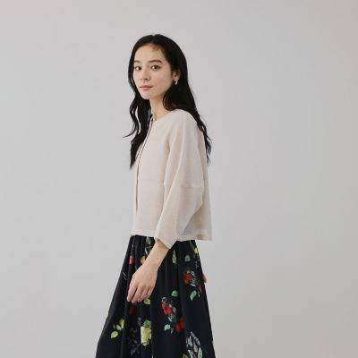ラメッシュノーカラージャケット | QUEENS COURT (Women)/クイーンズ