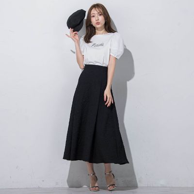 ジュエルロゴチュールパフＴシャツ≪洗濯機で洗える≫
