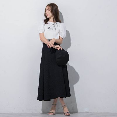 ジュエルロゴチュールパフＴシャツ≪洗濯機で洗える≫