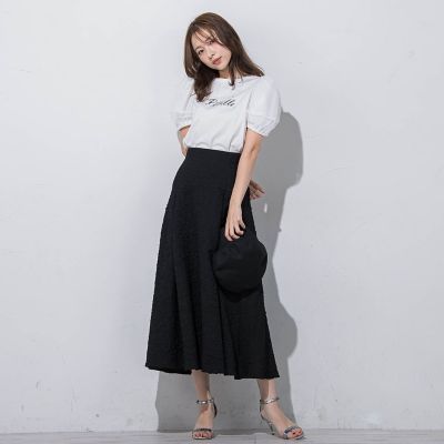 ジュエルロゴチュールパフＴシャツ≪洗濯機で洗える≫