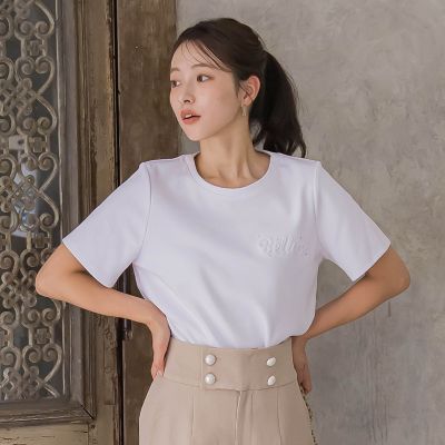 エンボスロゴＴシャツ≪手洗い可能≫