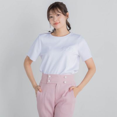 エンボスロゴＴシャツ≪手洗い可能≫