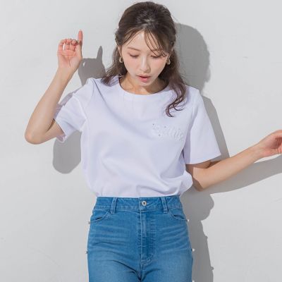 エンボスロゴＴシャツ≪手洗い可能≫