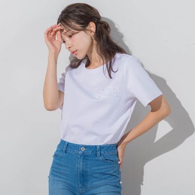 エンボスロゴＴシャツ≪手洗い可能≫