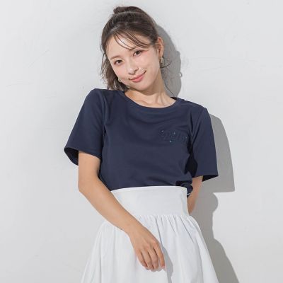 エンボスロゴＴシャツ≪手洗い可能≫