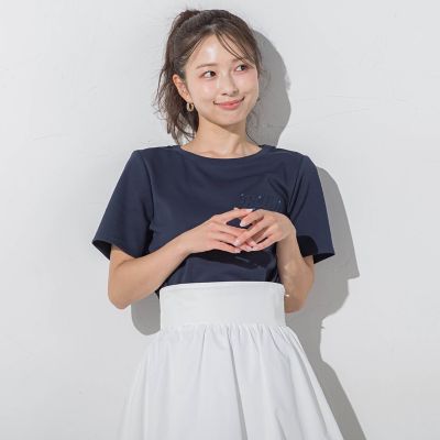 エンボスロゴＴシャツ≪手洗い可能≫
