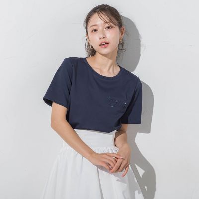 エンボスロゴＴシャツ≪手洗い可能≫