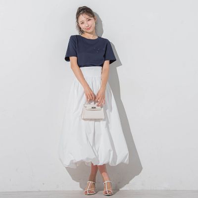 エンボスロゴＴシャツ≪手洗い可能≫